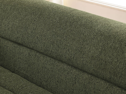 U-Shaped Modular Sectional Sofa With Chaise And Movable Ottoman With Wave-Shaped Armrest