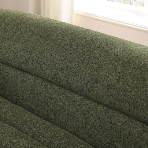 Upholstered L-Shaped Modular Sectional Sofa With Chaise, Wave-Shaped Armrest
