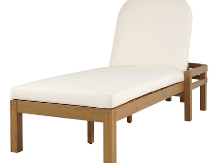Outdoor Chaise Lounge With 5 Position Adjustable Backrest (Set of 2)