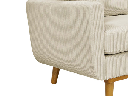 Upholstered Loveseat With Arms And Pillows
