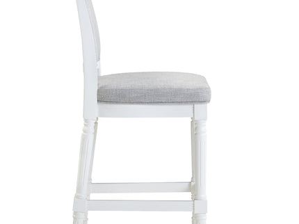 Stool With Upholstered Seat And Back
