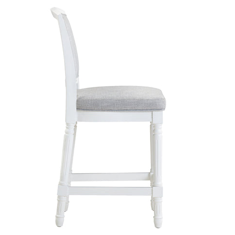 Stool With Upholstered Seat And Back