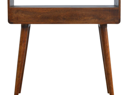 Curved Chestnut Console Table