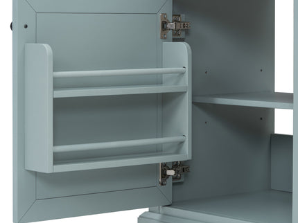 Bathroom Vanity With Sink, 2 Tip Out Drawers, Soft Close Hinges - Gray