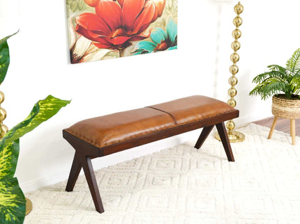 Chad - Bench - Brown / Tan