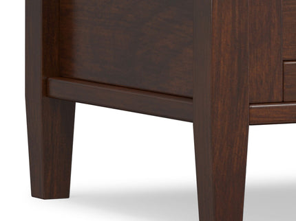 Warm Shaker - End Table With Smooth Drawer Storage - Brown