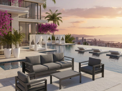 Outdoor Patio Set, All-Weather & Thick Cushions