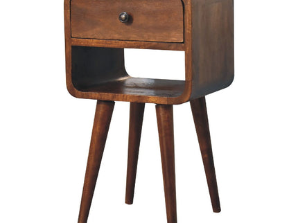 Mini Chestnut Curve Lower Bedside Nifhtstand
