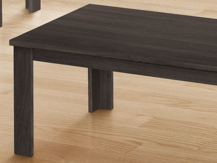 Table Set, Coffee, End, Side, Accent For Living Room, Transitional (Set of 3) - Oak