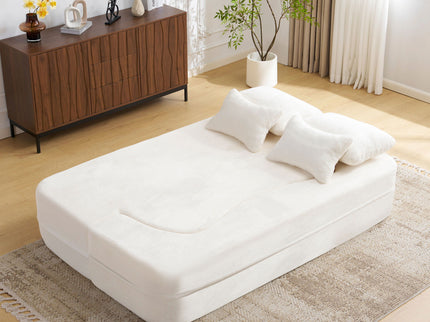 Modern Floor Sofa With 4 Pillows