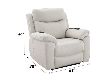 Chriki - Polished Power Motion Recliner With Lift Heating Massage Chair