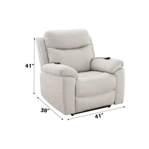 Chriki - Polished Power Motion Recliner With Lift Heating Massage Chair