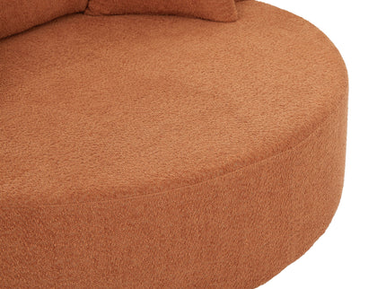 360° Swivel Accent Barrel Chair With 3 Removable Pillows For Living Room