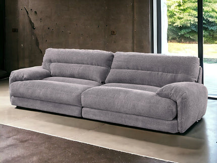 Cadenza - Corduroy Loveseat - Gray