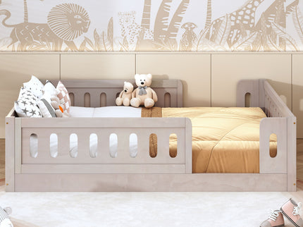 Platform Bed With Guardrail