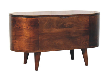 Rounded Lid Up Blanket Box