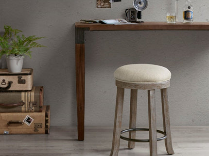 Swivel Counter Stool - Cream / Reclaimed Gray