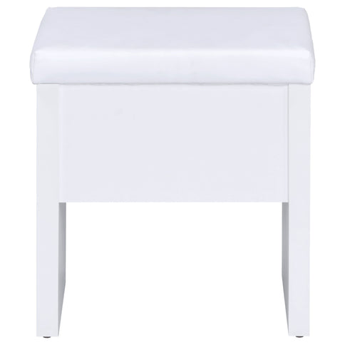 Walsh - Makeup Vanity Table With Mirror And Stool - White