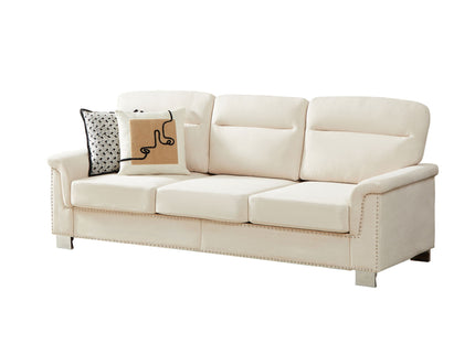 3 Seater Elegant Stationary Sofa