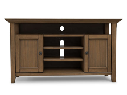 Amherst - TV Media Stand - Rustic Natural Aged Brown