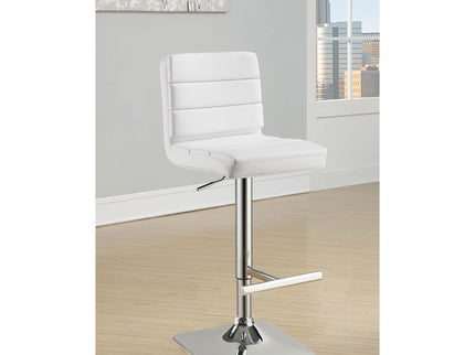 Fresco - Upholstered Adjustable Bar Stool (Set of 2) - White