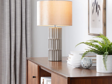 Tania - Contemporary Table Lamp - Brown / Metallic Brown / Champagne