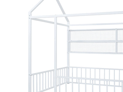 House Frame With Fence And Shelves