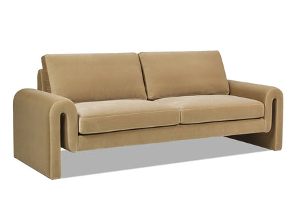 Mason - Arched Arm Sofa - Camel Brown Beige