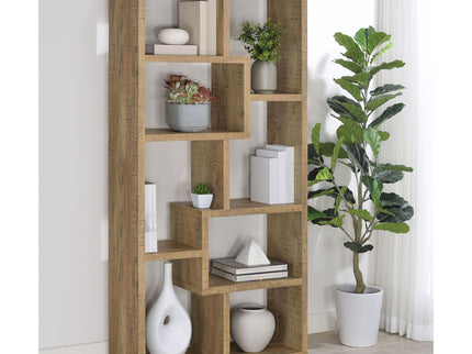 Currey - 6 Shelf Bookshelf - Mango Color