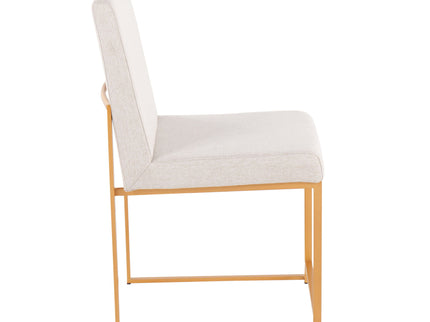 Fuji - Contemporary Stylish Frame, High Back Dining Chair (Set of 2)