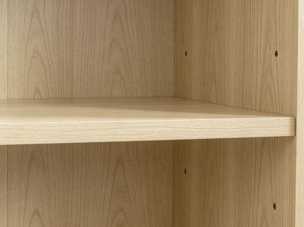 Modern Tall Storage Cabinet With Tilt-Out Compartment, Adjustable Shelves