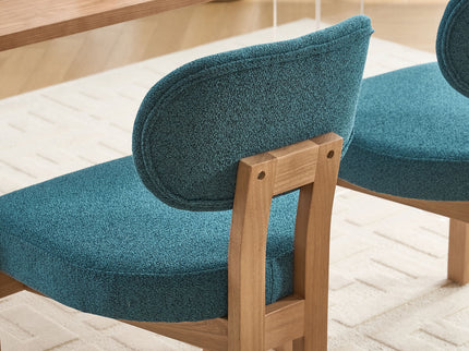 Dining Chairs With Ergonomic Backrest And Adjustable Feet (Set of 2)
