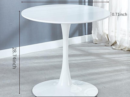 Mid-Century Tulip Table With Round Top, Pedestal Base