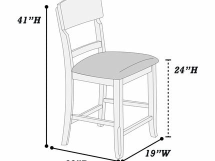 Contemporary Counter Height Dining Set With Built In Lazy Susan