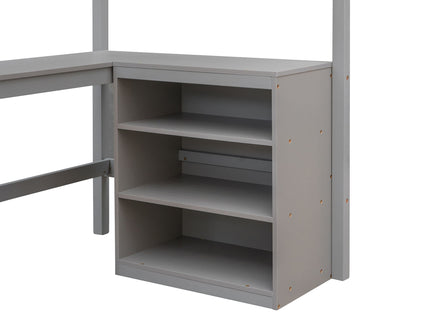 Loft Bed With Shelves With Desk