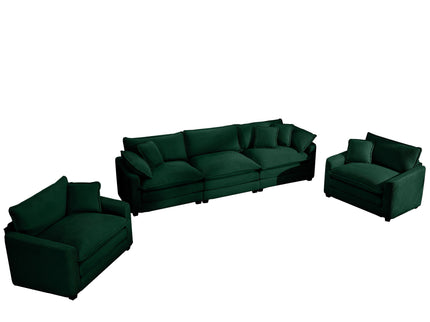 Elegant Oversized Sectional Sofa Set With Deep Seats And Flexible Layout