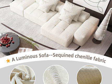 Modern Oversized Diy Combination Modular Sectional Sofa With Pillows