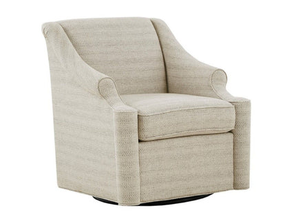 Justin - Swivel Glider Chair With 360 Degree Rotation - Tan