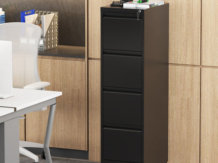 Drawer Metal Locking Vertical File Cabinet With Wheels Heavy Duty Lockable Storage