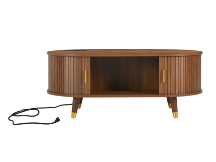 TV Stand & Coffee Table Set With Charging Station