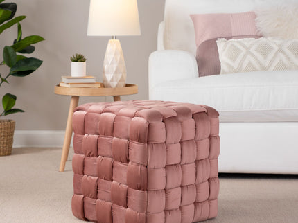 Square Braided Ottoman -