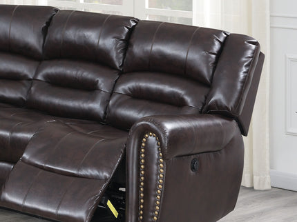 Reclining Sectional Sofa With Console