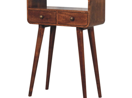 Solid Wood Curved Console Table
