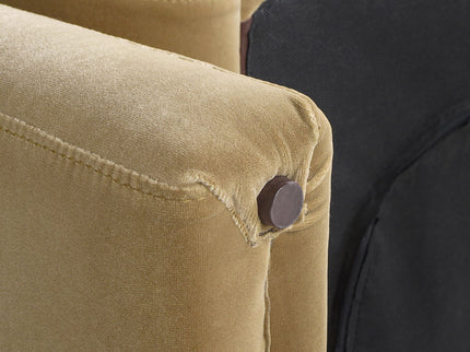 Mason - Arched Arm Chair - Camel Brown Beige