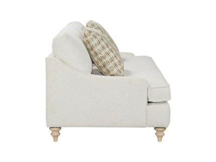 Sofa Single Reverable Cushion With 2 Pillows - Off White