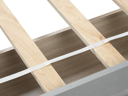 Platform Storage Bed Wood Bed Frame With Two Drawers And Headboard