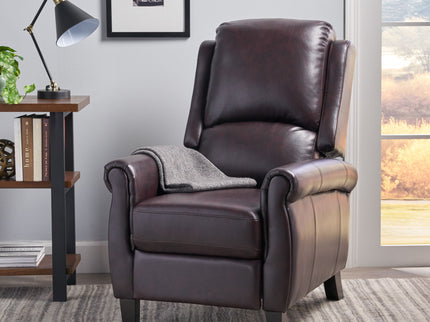 Memphis - Standard Recliner Club Chair - Burgundy