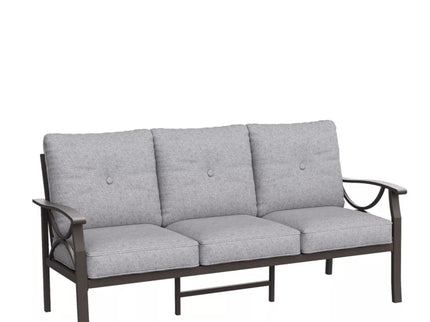 All-Weather 3 Seat Patio Sofa With Cushions