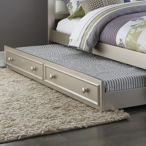 Contemporary Style Bed With Trundle