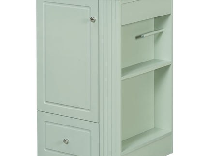 Modern Freestanding Bathroom Vanity With Sink, Soft-Close Drawer, Towel Bar